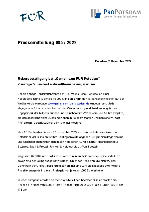 ProPotsdam GmbH ProPotsdam GmbH