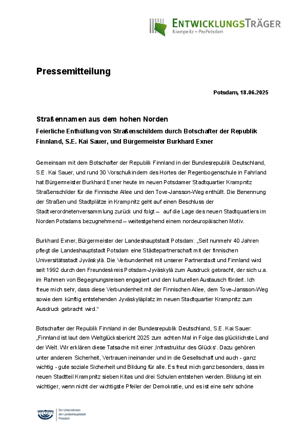 Entwicklungsträger Potsdam