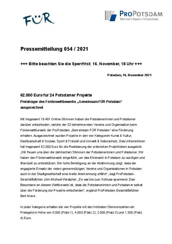 ProPotsdam GmbH ProPotsdam GmbH