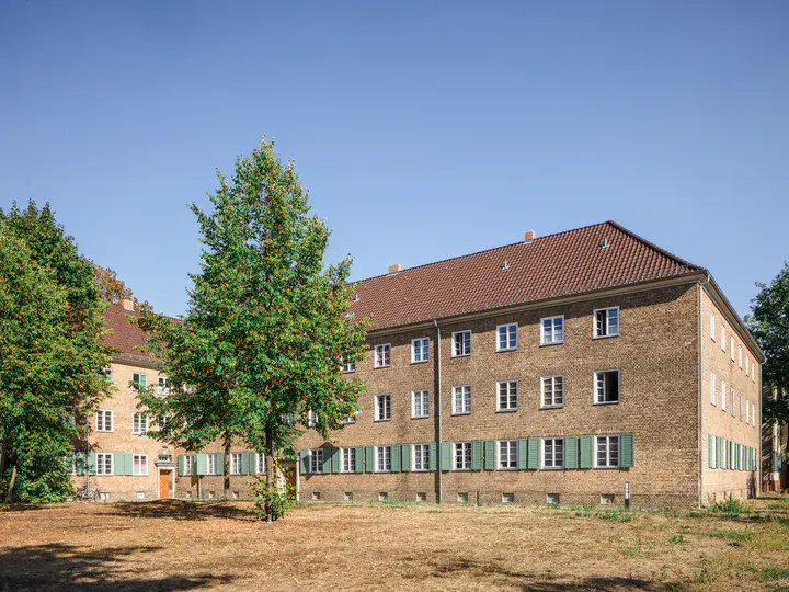 Sanierte Altbausiedlung in Babelsberg, Heidesiedlung