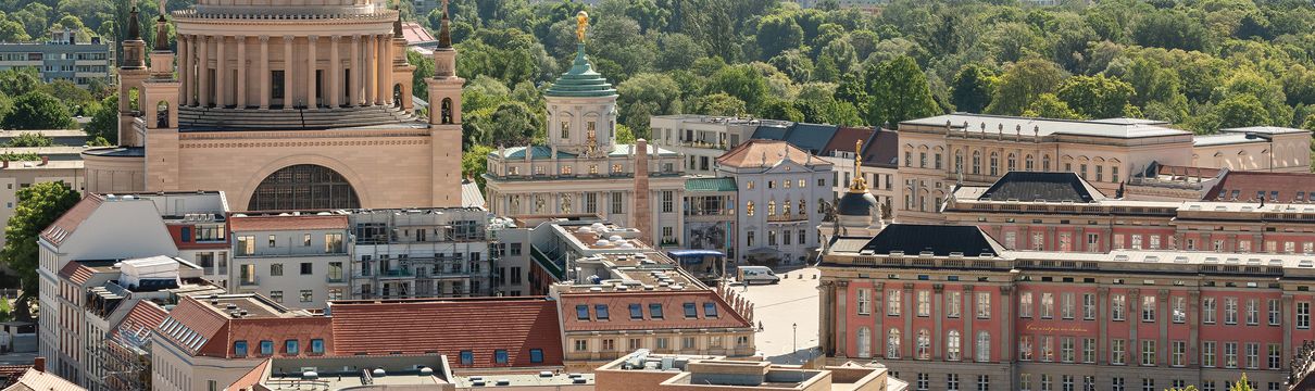 Blick auf den Alten Markt in der Potsdamer Mitte