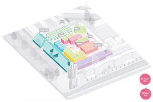 Zu sehen ist ein Plan für das Kultur- und Kreativquartier.