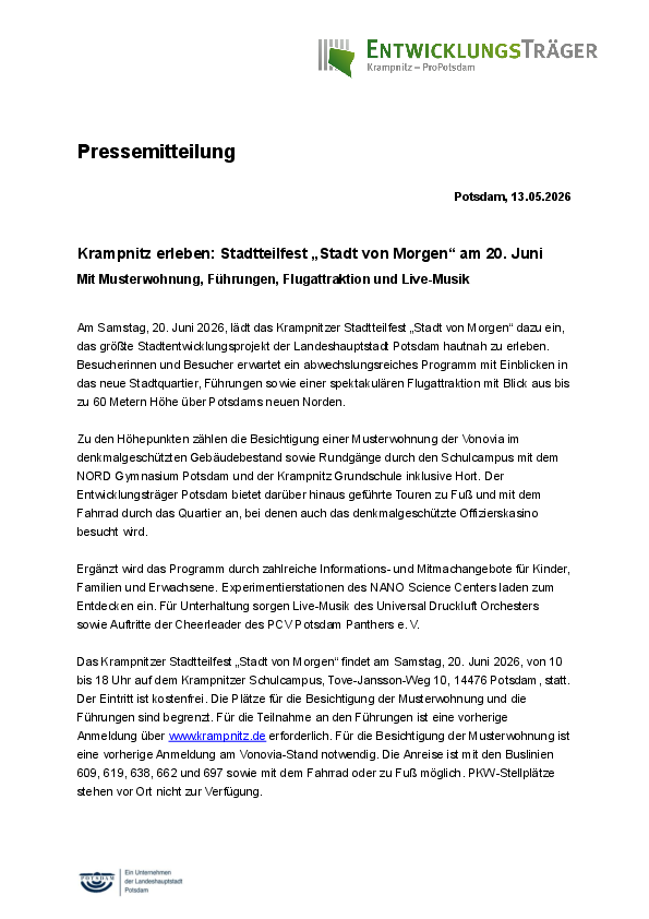 Entwicklungsträger Potsdam GmbH