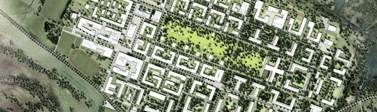 Masterplan Krampnitz, Planskizze aus der Vogelperspektive