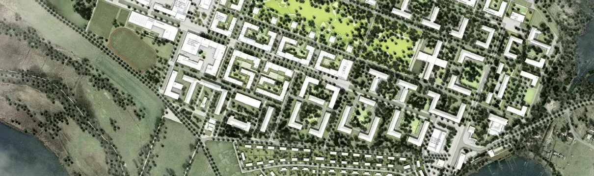 Masterplan Krampnitz, Planskizze aus der Vogelperspektive