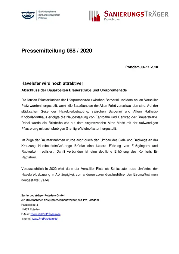 Hafelufer wird noch attraktiver Hafelufer wird noch attraktiver