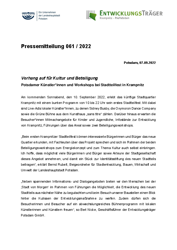 Entwicklungsträger Potsdam