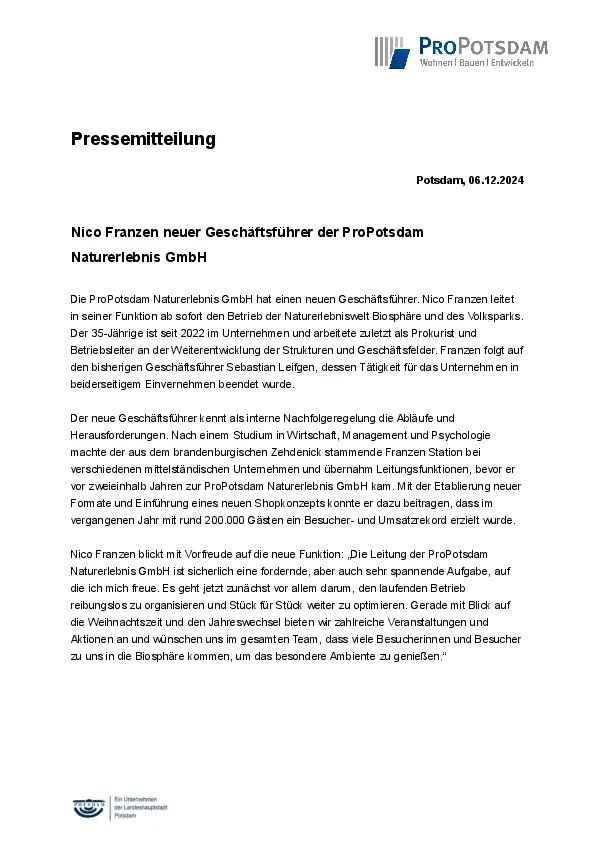 ProPotsdam GmbH ProPotsdam GmbH