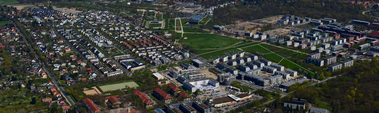 Luftbild vom Bornstedter Feld