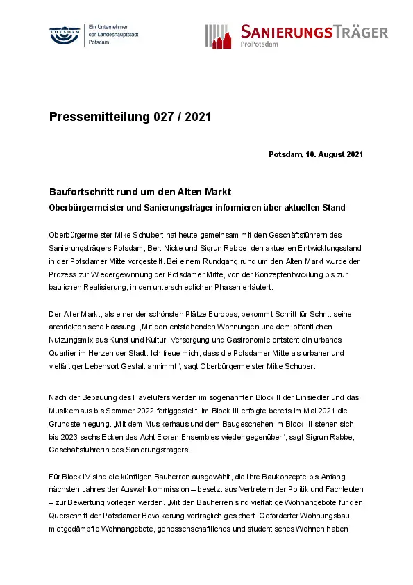 Sanierungsträger Potsdam GmbH Sanierungsträger Potsdam GmbH