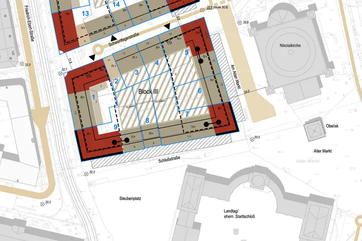 Grafik des Blockkonzeptes für das Verfahren am Alten Markt