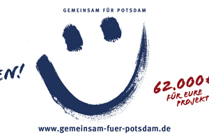 Ein lächelndes Gesicht und der Ausspruch "Jetzt Bewerben" ist auf dem Banner zu sehen.