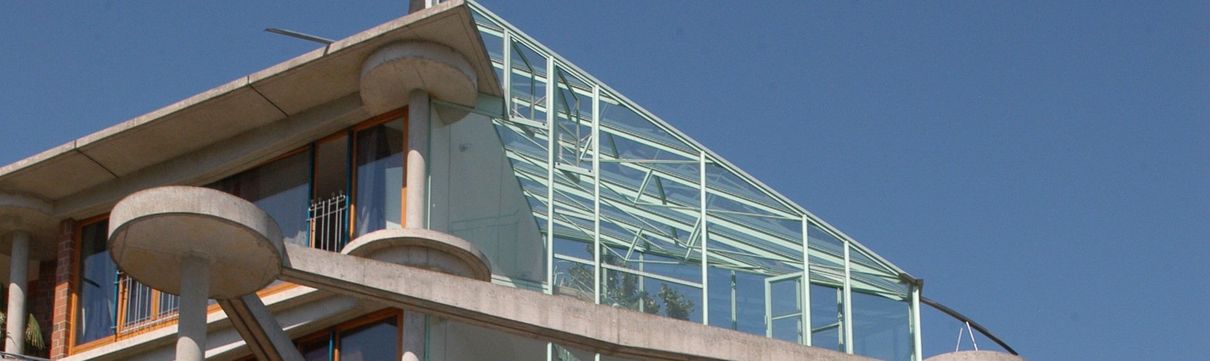 Teilansicht des Terrassenhauses