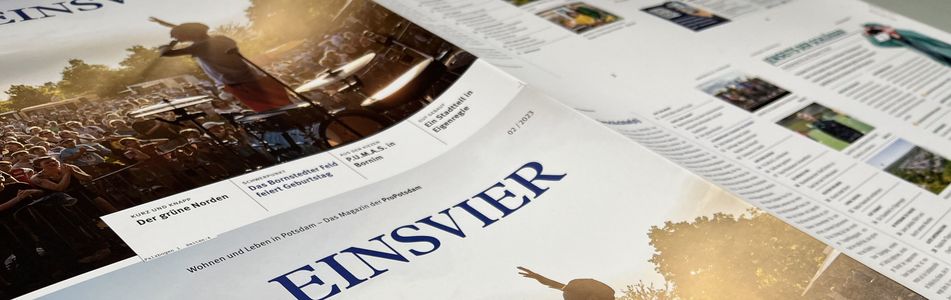 Cover des ProPotsdam-Magazins EINSVIER