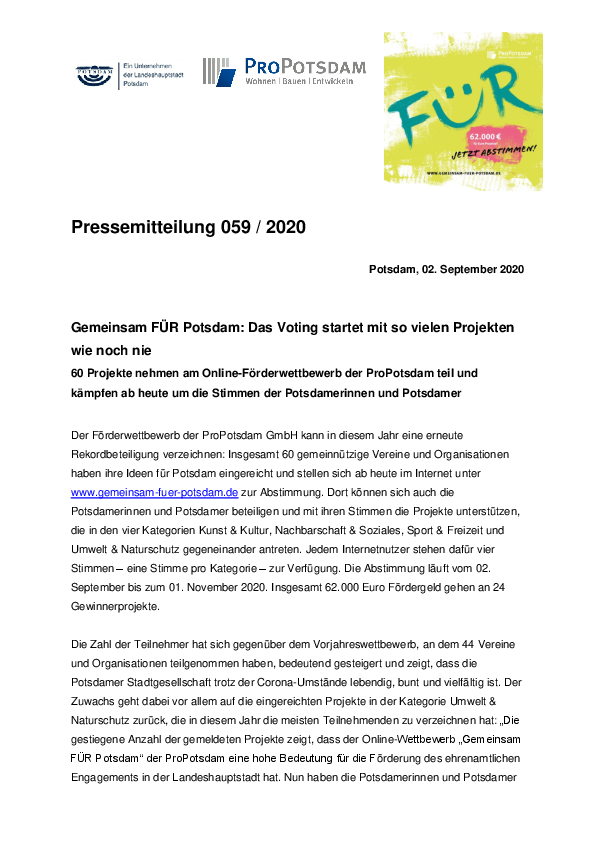 20200902_PP_Start Voting Gemeinsam FÜR Potsdam 2020