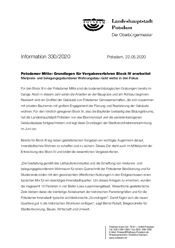 Pressemitteilung Pressemitteilung
