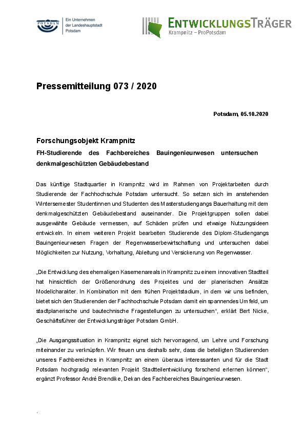 Entwicklungsträger Potsdam