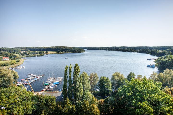 Der Krampnitzsee aus der Luftperspektive