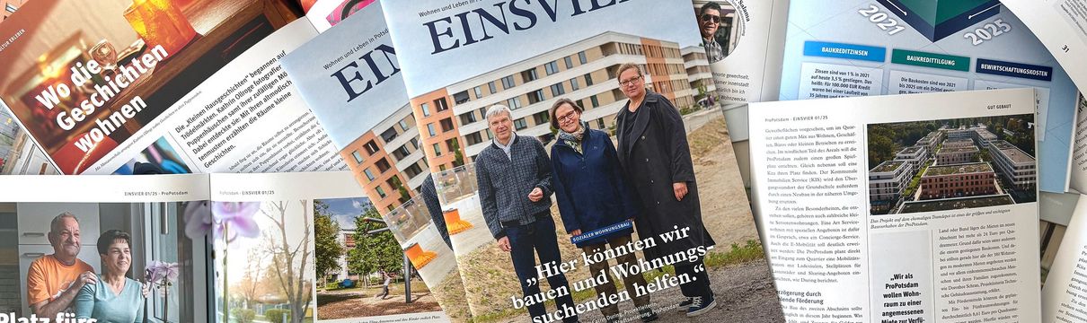 Viele bunte Magazine liegen übereinander