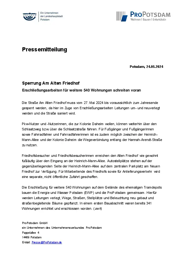 ProPotsdam GmbH ProPotsdam GmbH