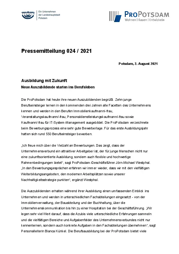 ProPotsdam GmbH ProPotsdam GmbH