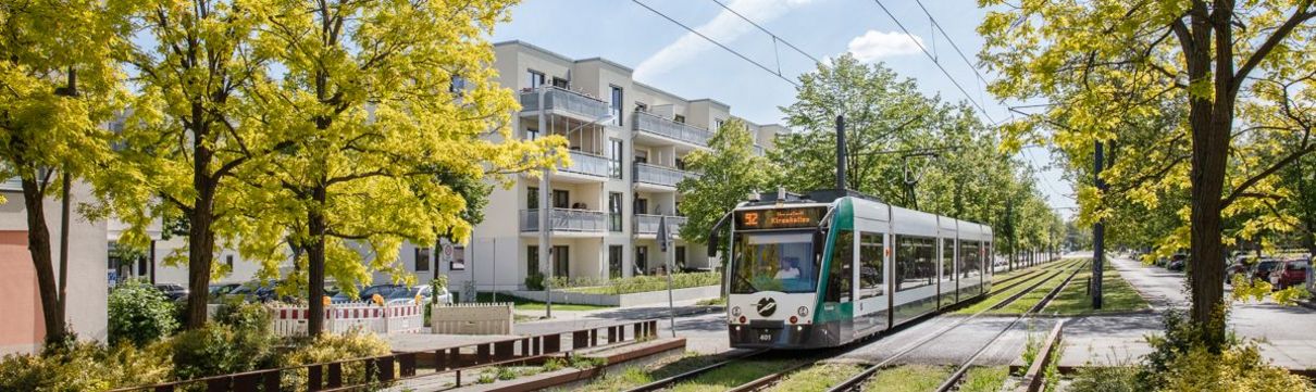 Straßenbahn im Bornstedter Feld