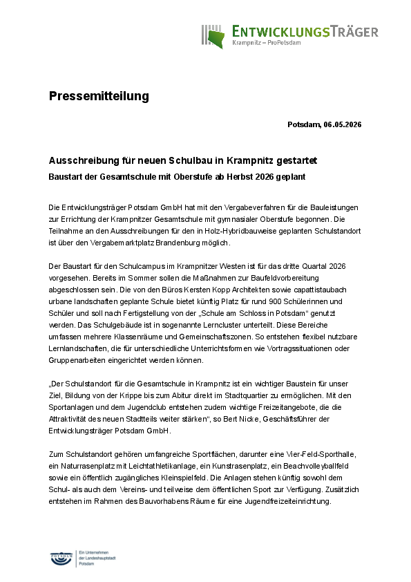 Entwicklungsträger Potsdam GmbH