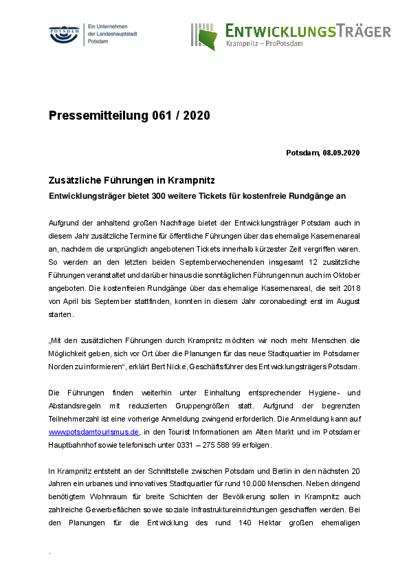 Entwicklungsträger Potsdam 