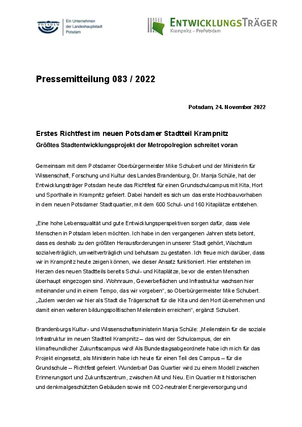 Entwicklungsträger Potsdam GmbH Entwicklungsträger Potsdam GmbH