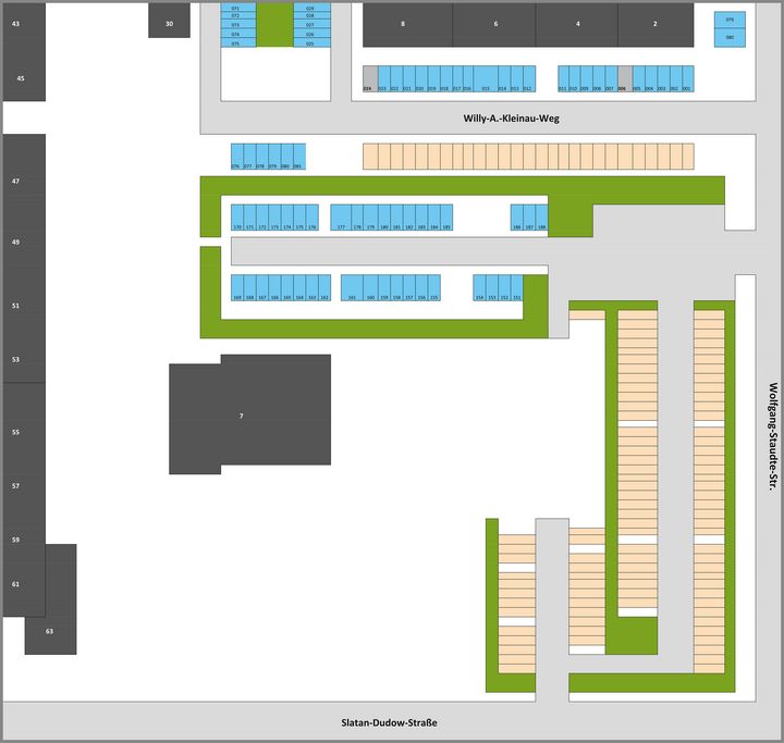 Persönliche Stellplätze Heute Grafik Stellplatzanordnung