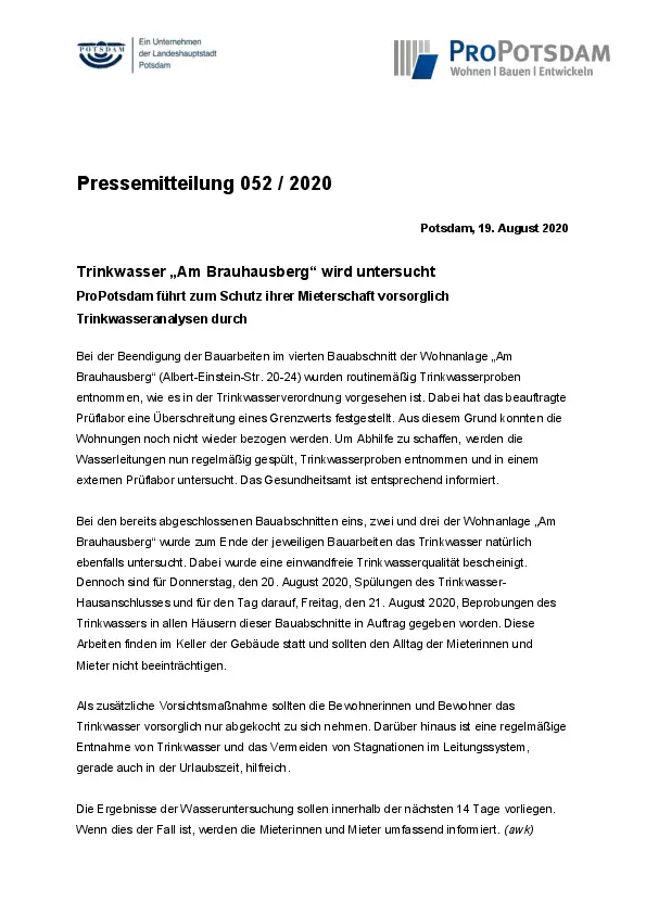ProPotsdam GmbH ProPotsdam GmbH