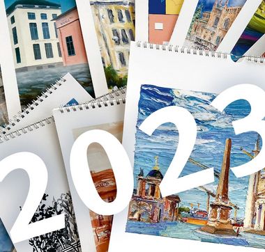 Collage Kalenderblätter aus dem ProPotsdam-Kalender 2022