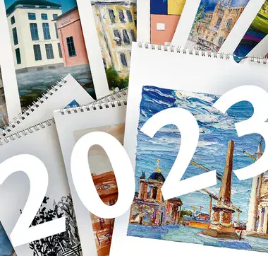Collage Kalenderblätter aus dem ProPotsdam-Kalender 2022