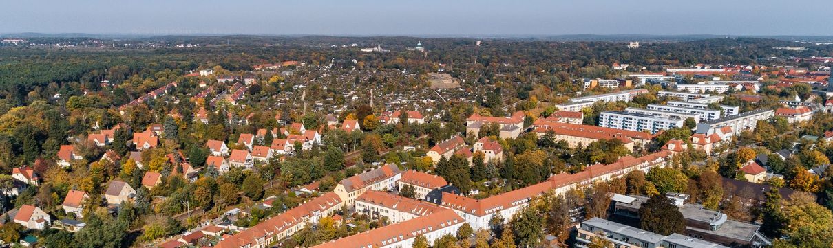 Luftbild vom Stadtteil Potsdam West