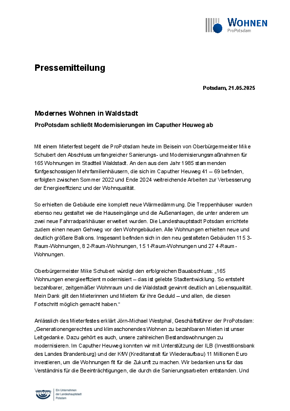 ProPotsdam Wohnen