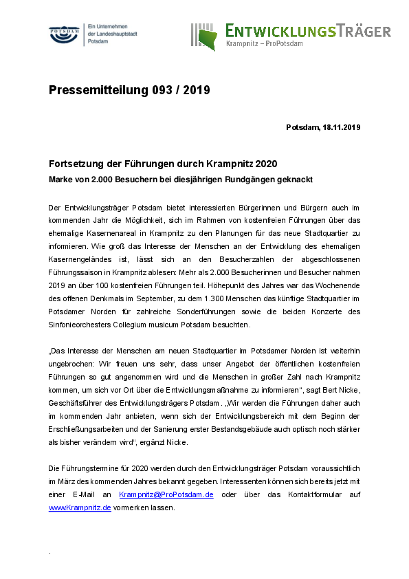 Entwicklungsträger Potsdam GmbH