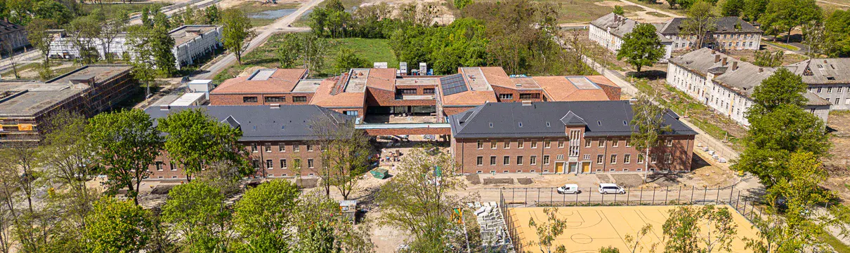 Das ehemalige Kasernengelände in Krampnitz aus der Luft gesehen