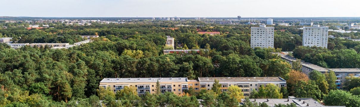 Luftbild vom Stadtteil Waldstadt II
