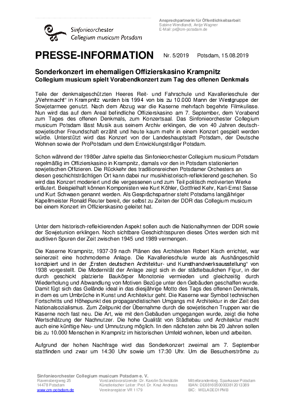 Presseinformation