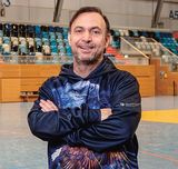 Handball-Trainer und Sportfunktionär Bob Hanning steht in der Sporthalle der MBS-Arena.