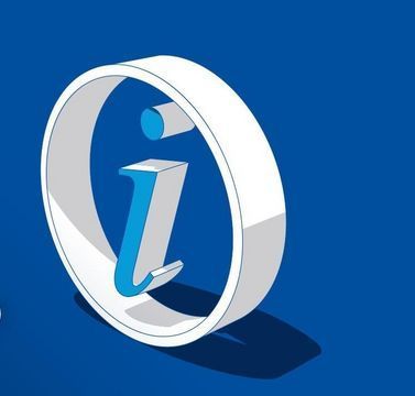 Blauer Hintergrund mit einem großen Ausrufezeichen und der Aufschrift Aktuelle Informationen aus dem Unternehmensverbund