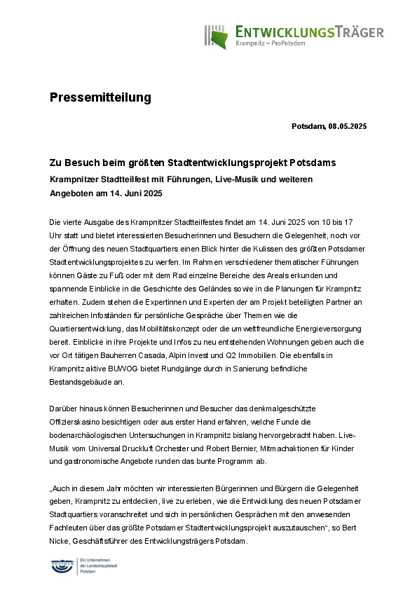 Entwicklungsträger Potsdam
