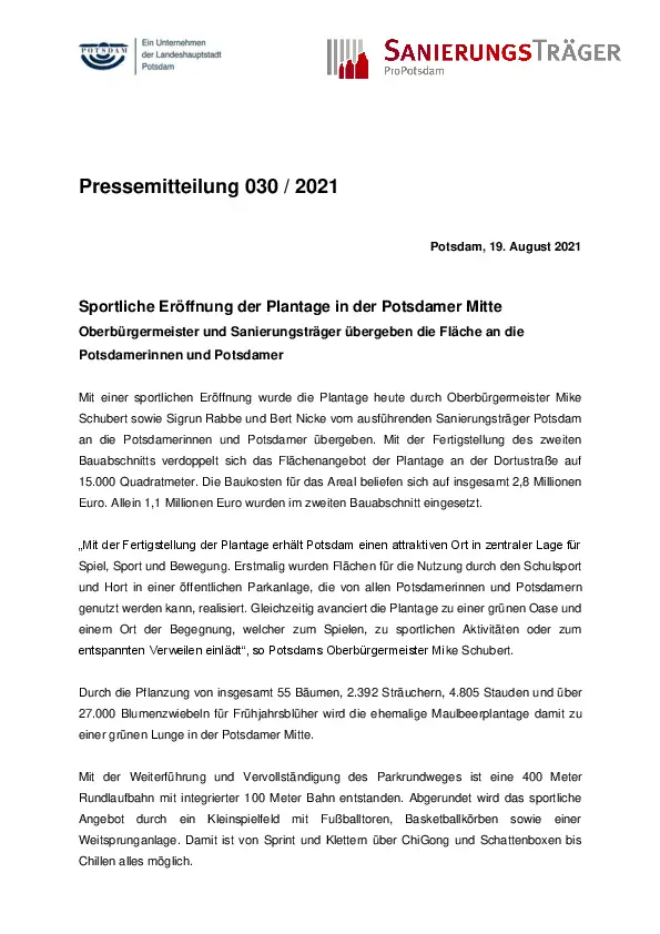 Sanierungsträger Potsdam GmbH Sanierungsträger Potsdam GmbH