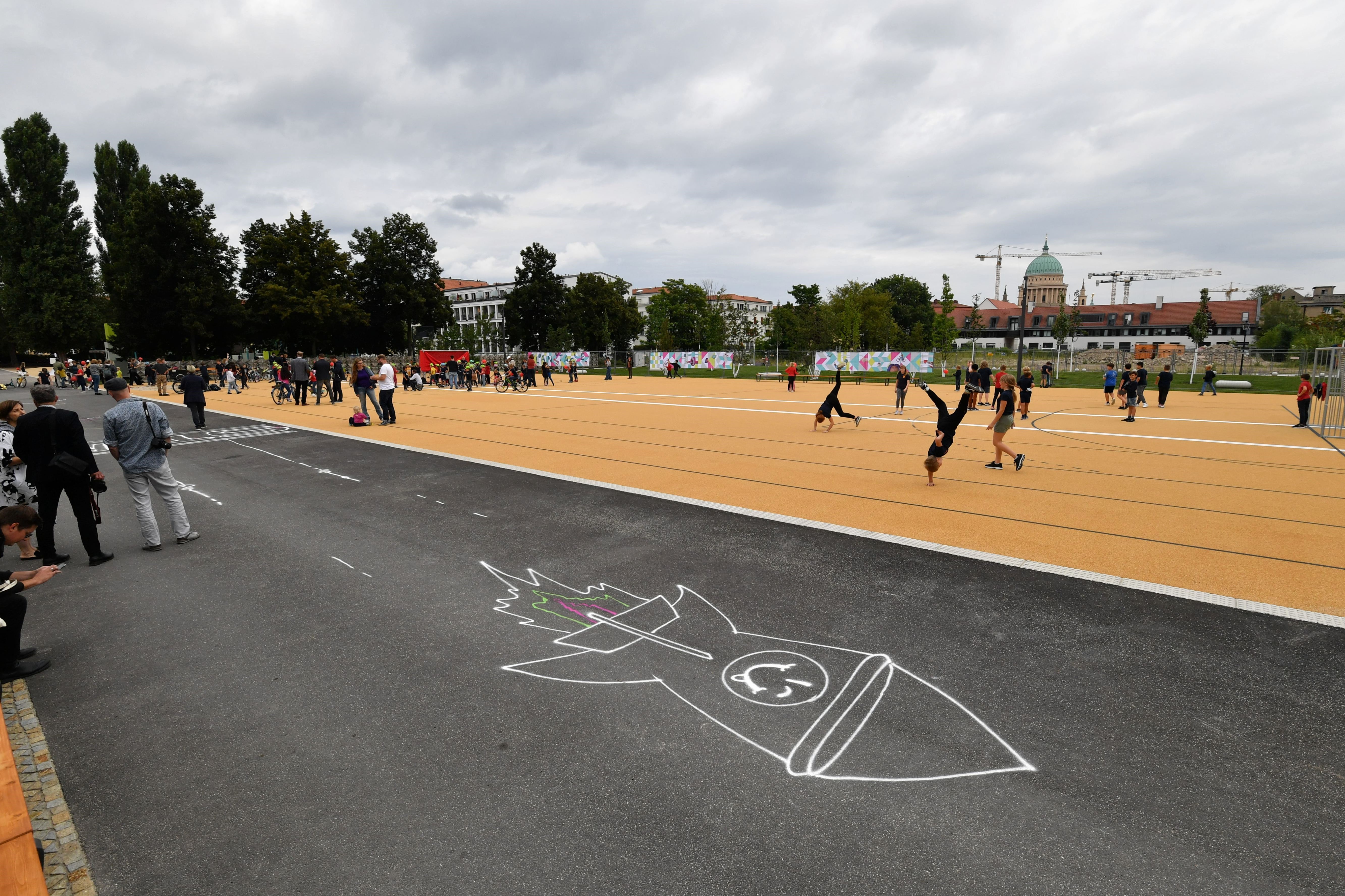 Eröffnung neuer Sportflächen auf der Plantage (Foto: Petko Beier)