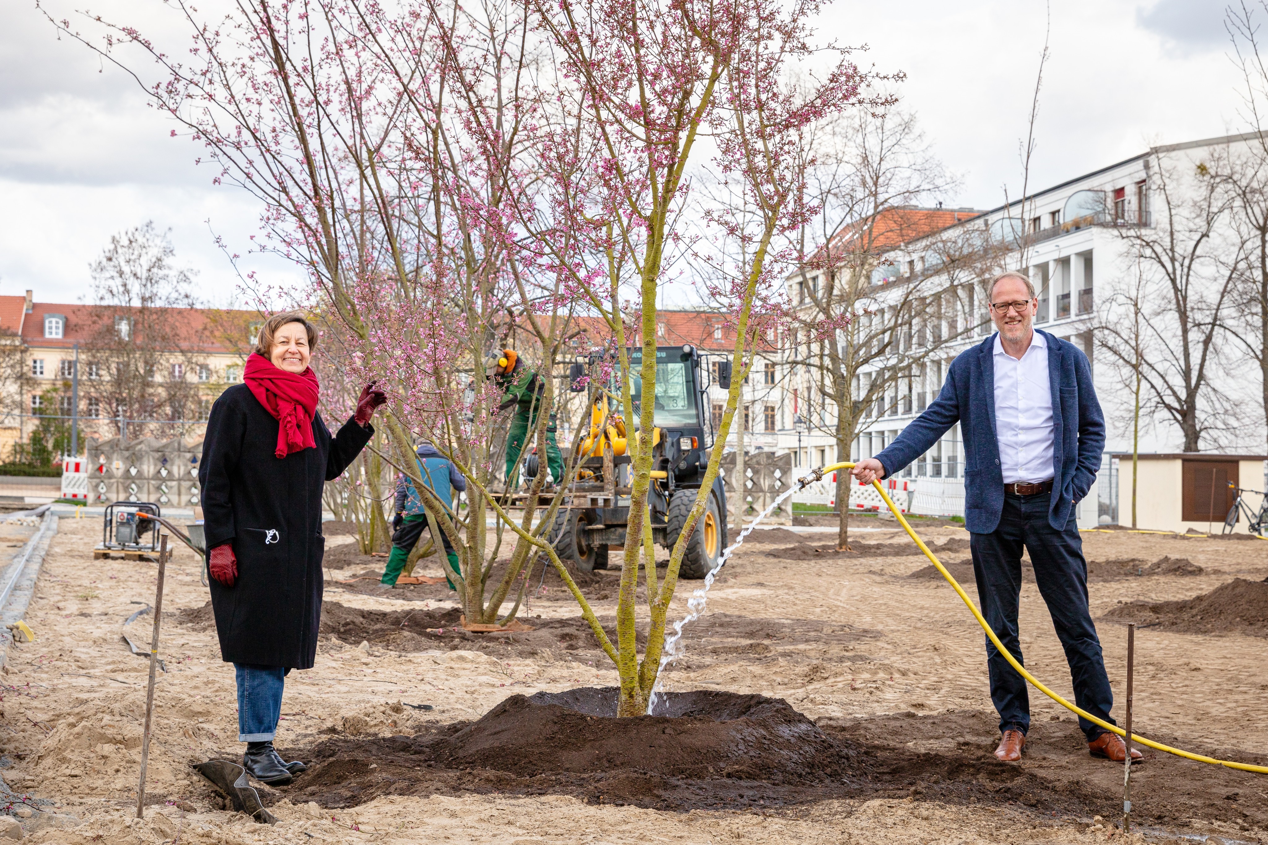 Planzstart an der Plantage Potsdam (Foto: Benjamin Maltry)